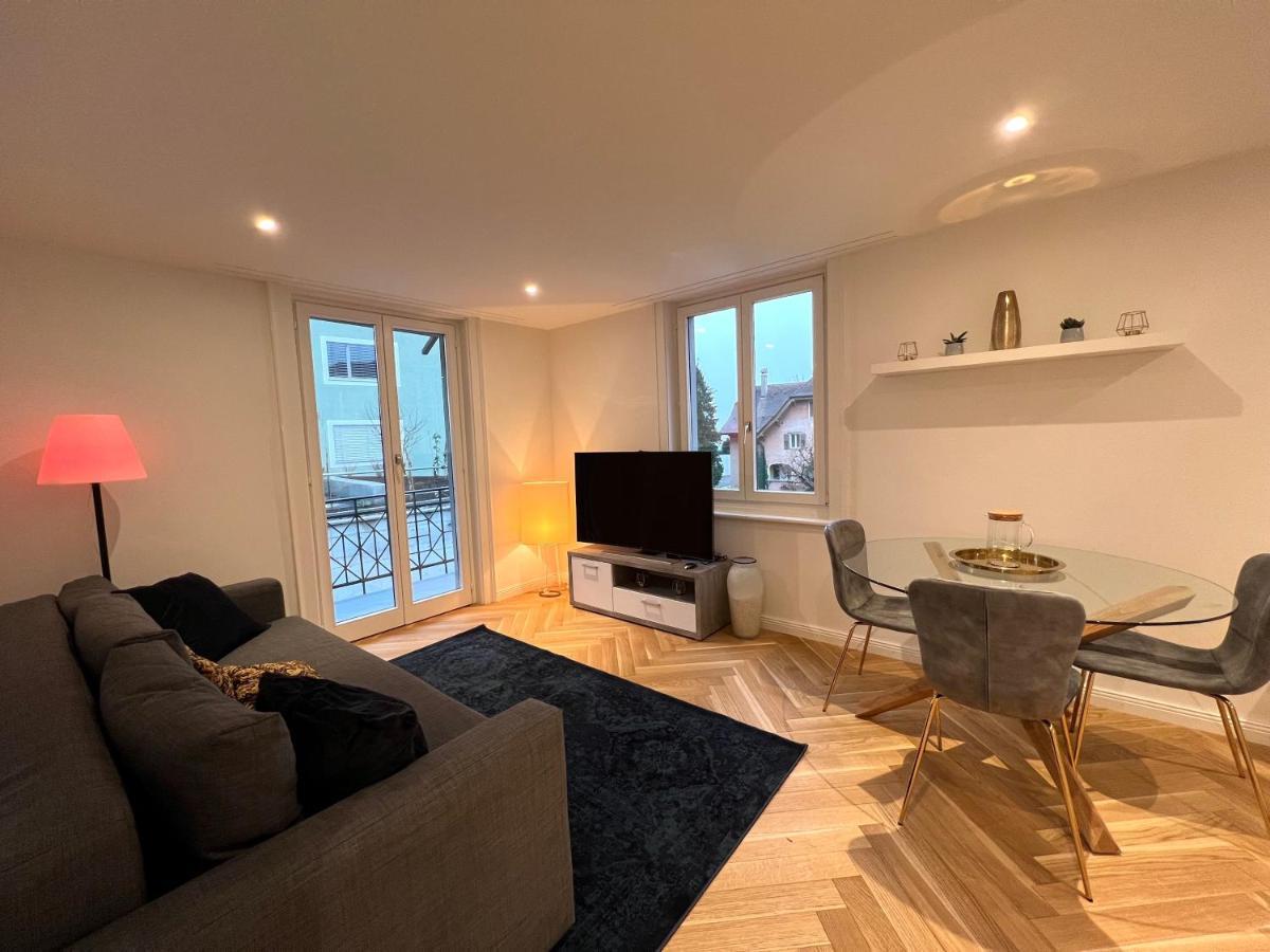 Modernes Apartment Am Fuss Des Pilatus - Skigebiet Hergiswil Eksteriør billede